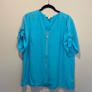 Michael Kors Zip Front Blouse